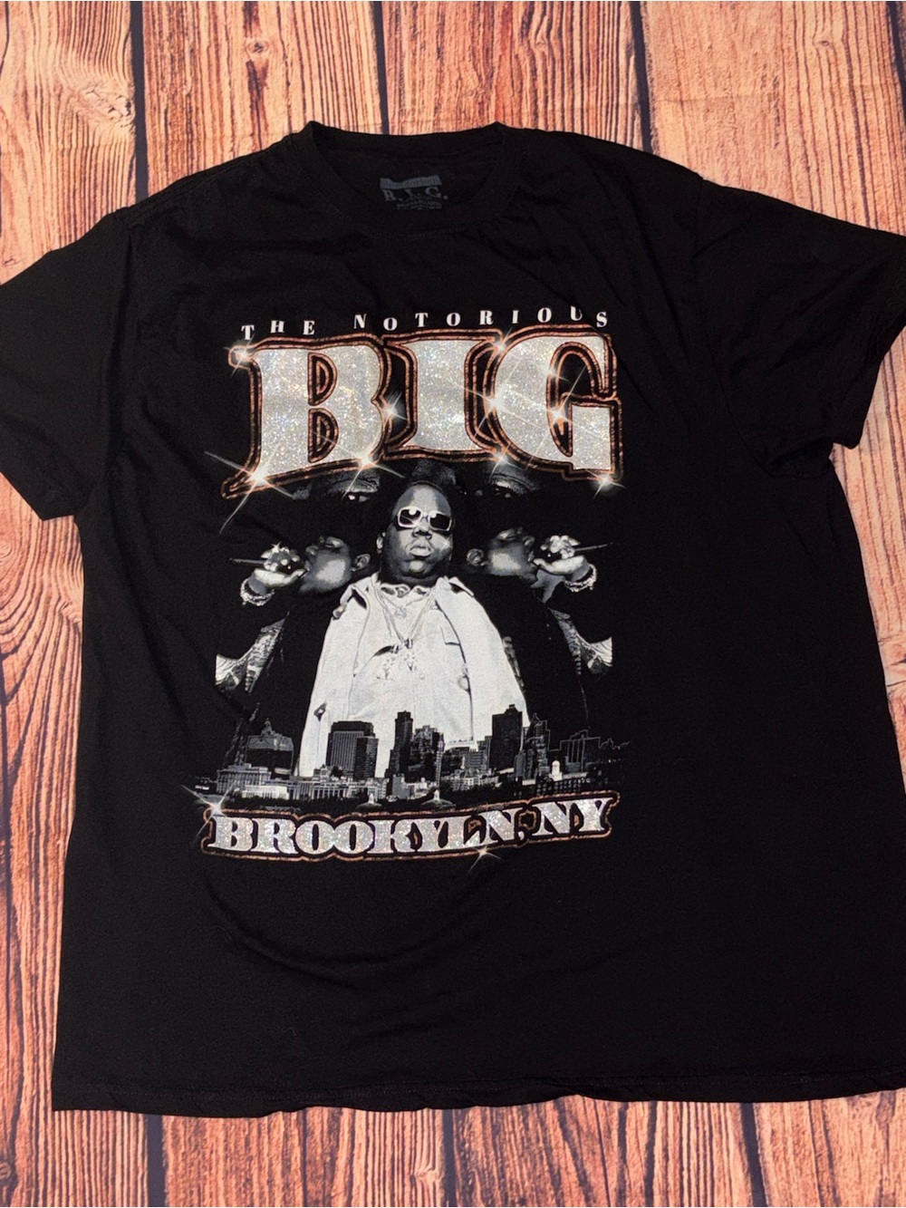 Men's The Notorious B.I.G. Black Graphic Short Sleeve Tee